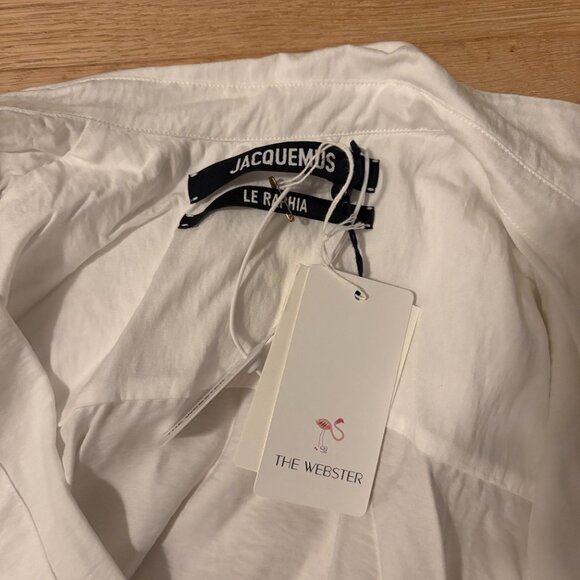 NWT Jacquemus La Chemise Bahia White Size Small - Picture 4 of 6